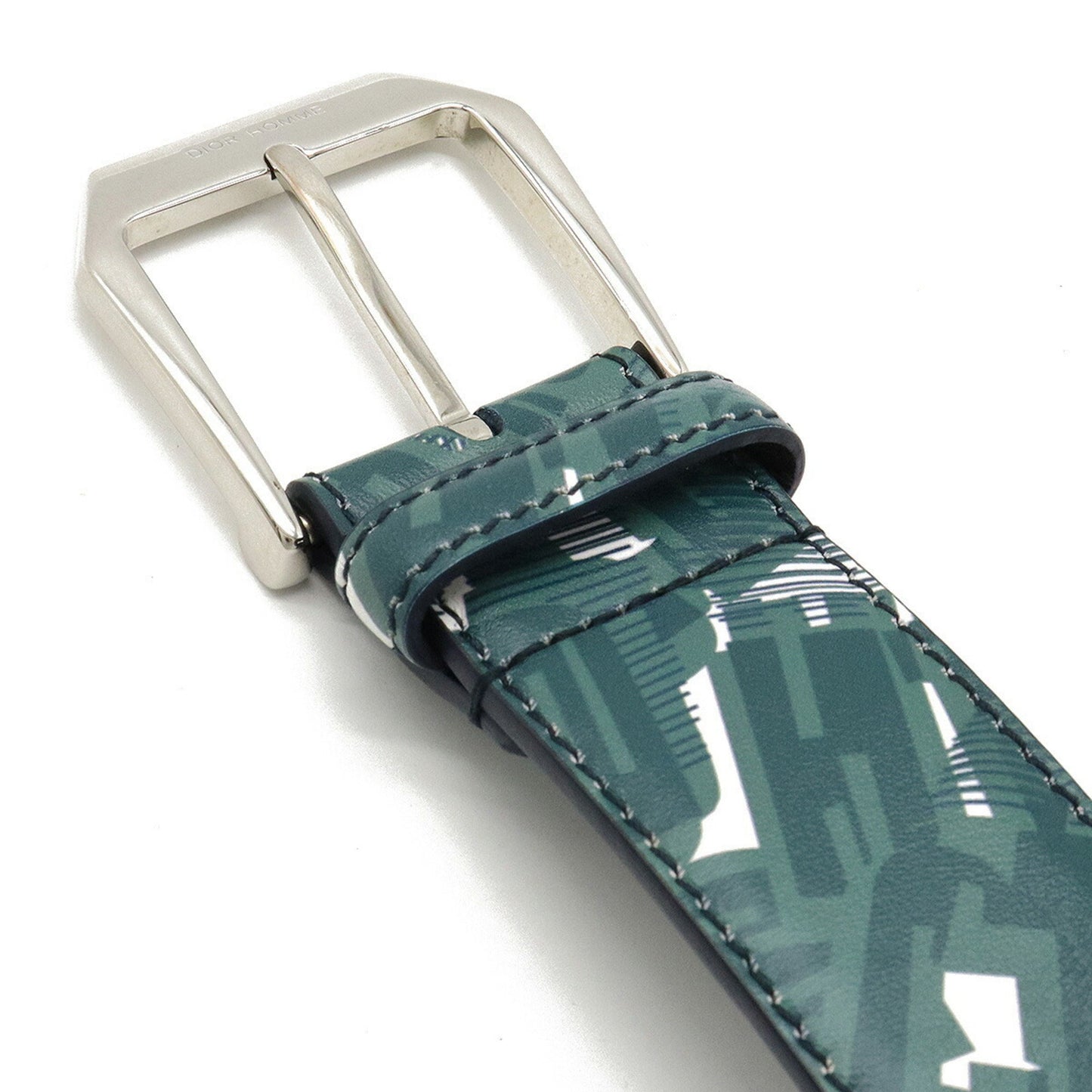 CHRISTIAN DIOR DIOR HOMME Homme belt leather green multicolor #90