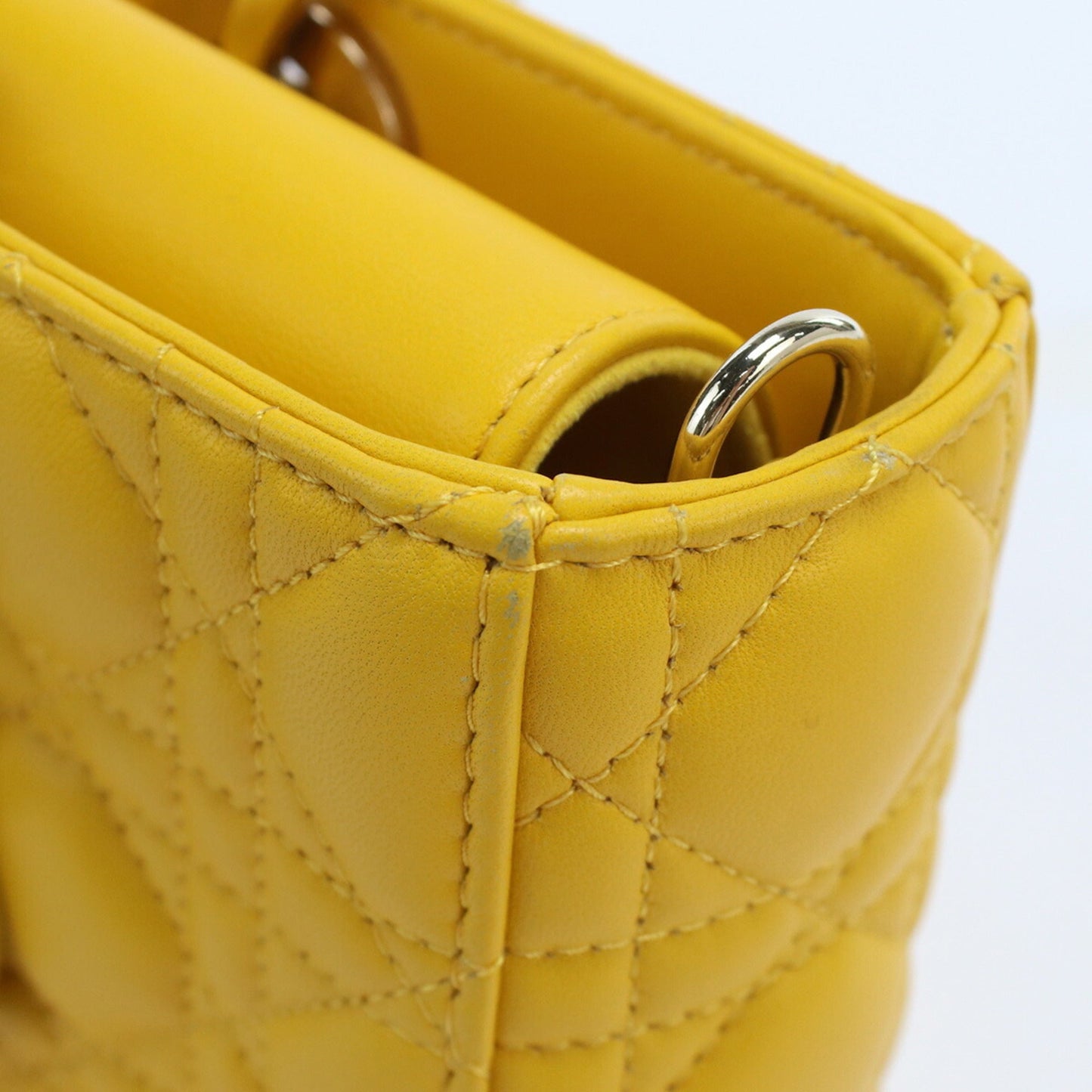 CHRISTIAN DIOR Canage Handbag Lady Lambskin Women's