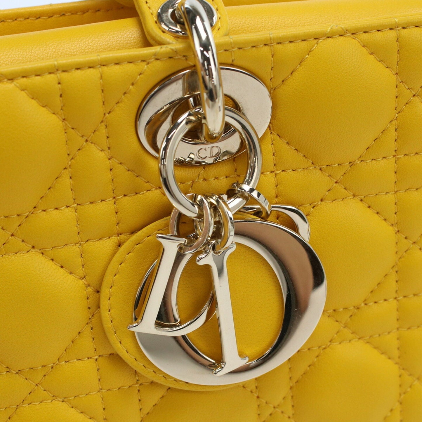 CHRISTIAN DIOR Canage Handbag Lady Lambskin Women's