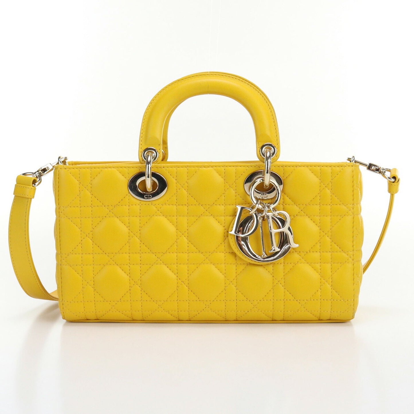 CHRISTIAN DIOR Canage Handbag Lady Lambskin Women's