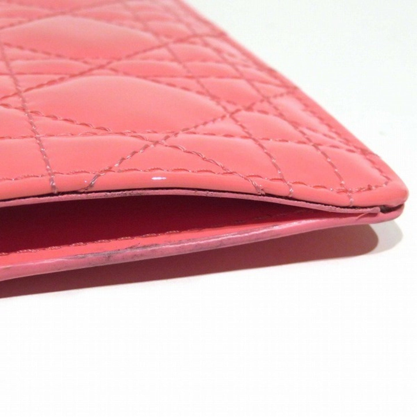 CHRISTIAN DIOR Dior Lady Cannage Card Holder Coin Purse Case Women's Accessory