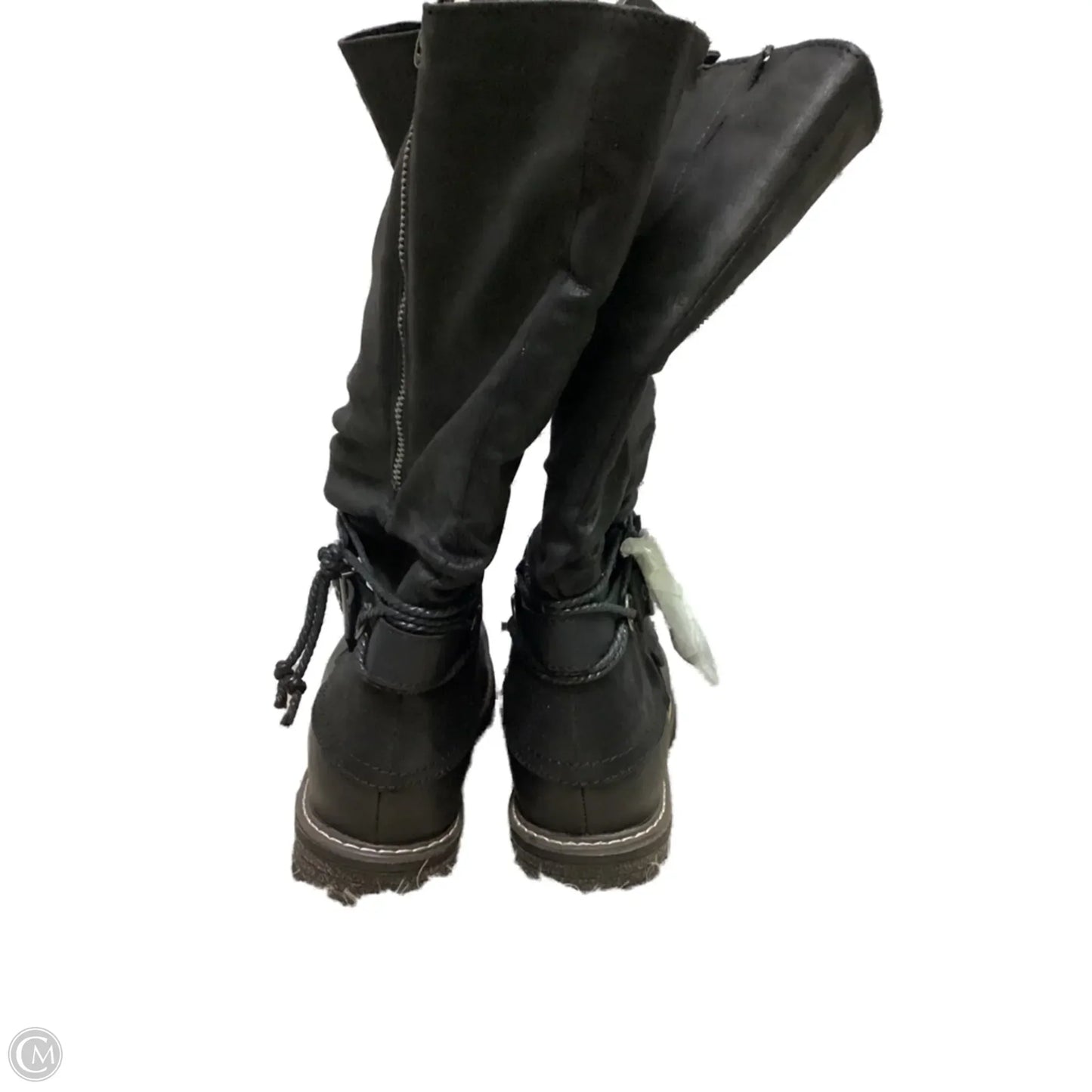 Boots Ankle Heels By Clothes Mentor In Black, Size: 11