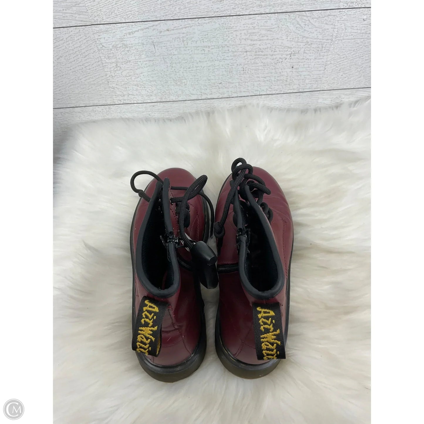 Boots Ankle Heels By Clothes Mentor In Red, Size: 6