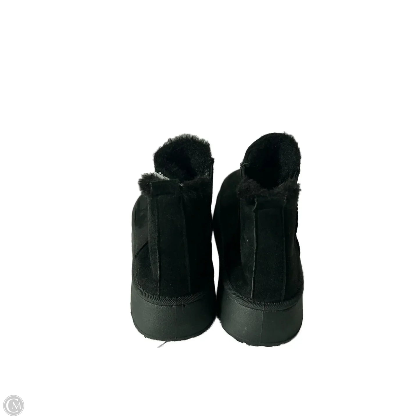 Boots Ankle Flats By Clothes Mentor In Black, Size: 10.5