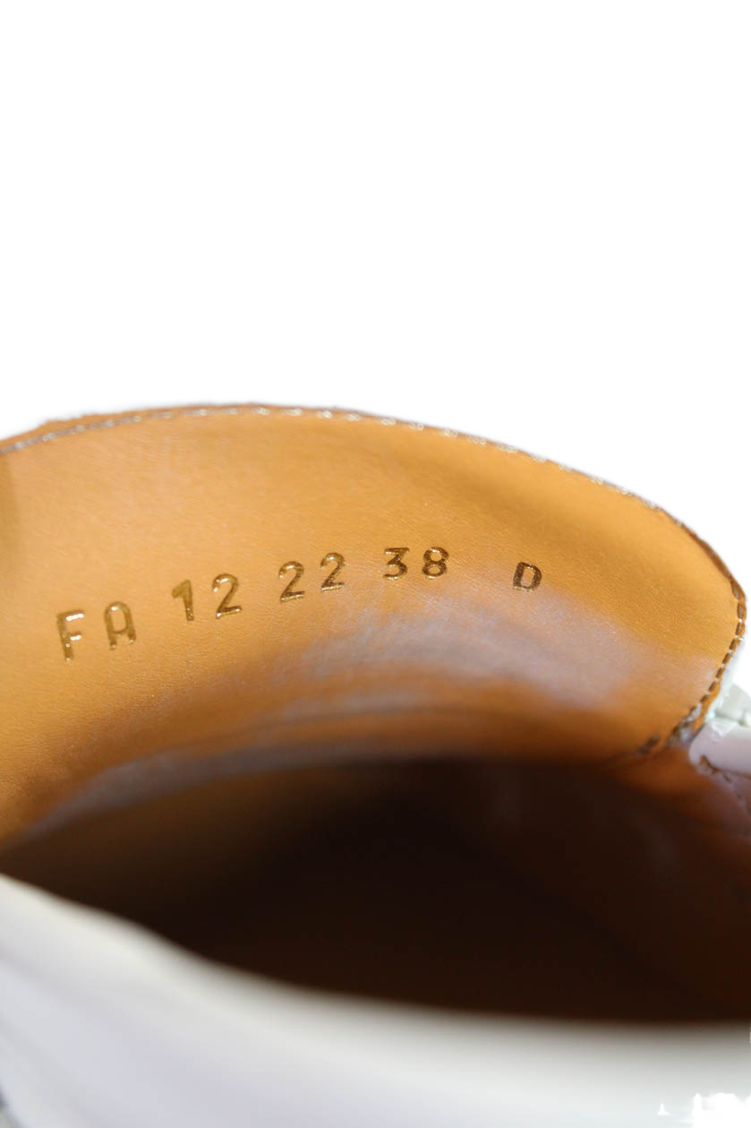 Dior Womens Leather Dior Boy Apron Toe Slip-On Loafers White