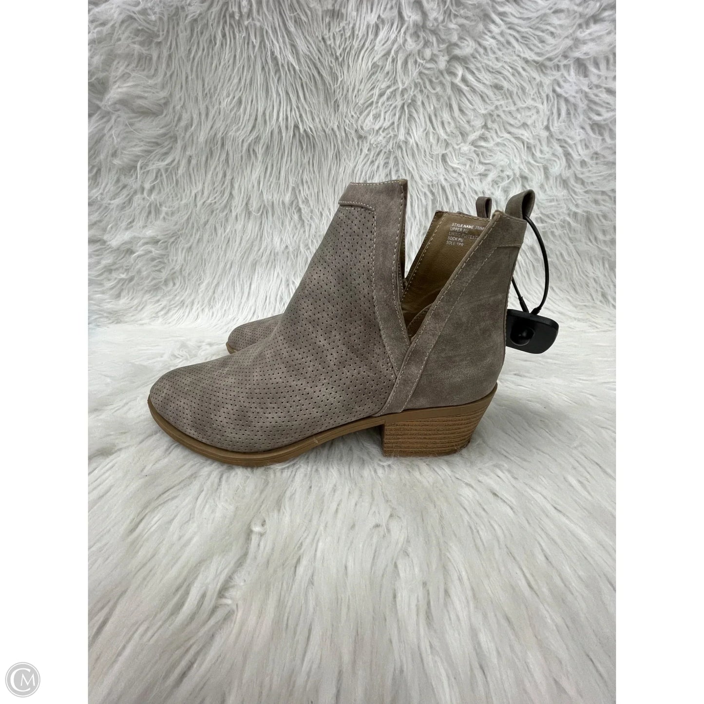 Boots Ankle Heels By Clothes Mentor In Brown, Size: 10