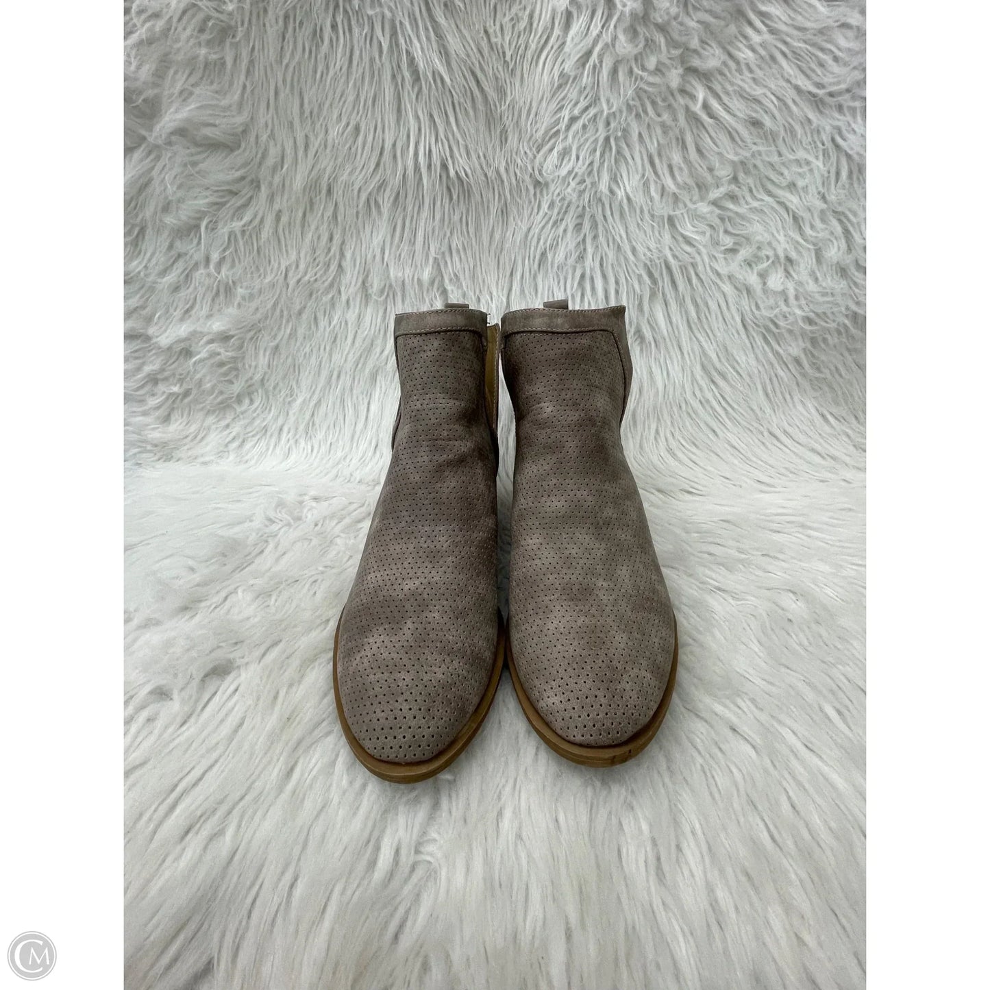 Boots Ankle Heels By Clothes Mentor In Brown, Size: 10