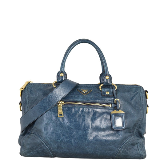 Prada Vitello Shine Two-Way Tote