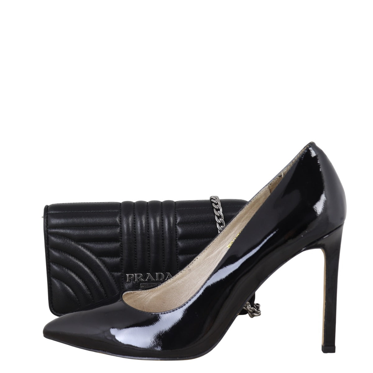 Prada Diagramme Nappa Mini Shoulder Bag