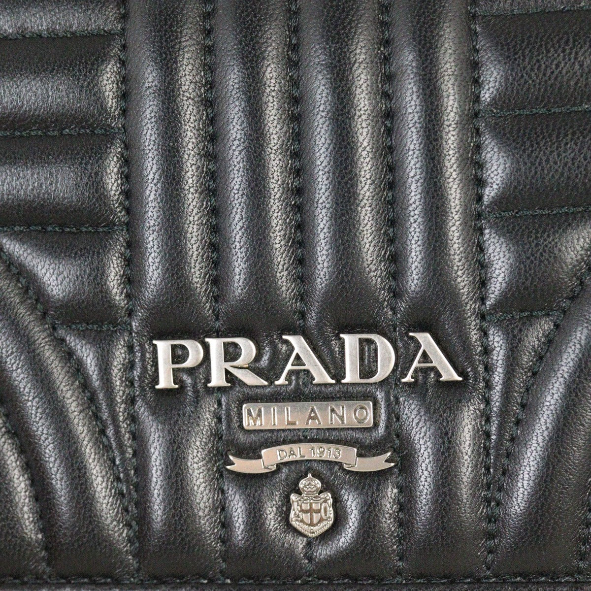 Prada Diagramme Nappa Mini Shoulder Bag