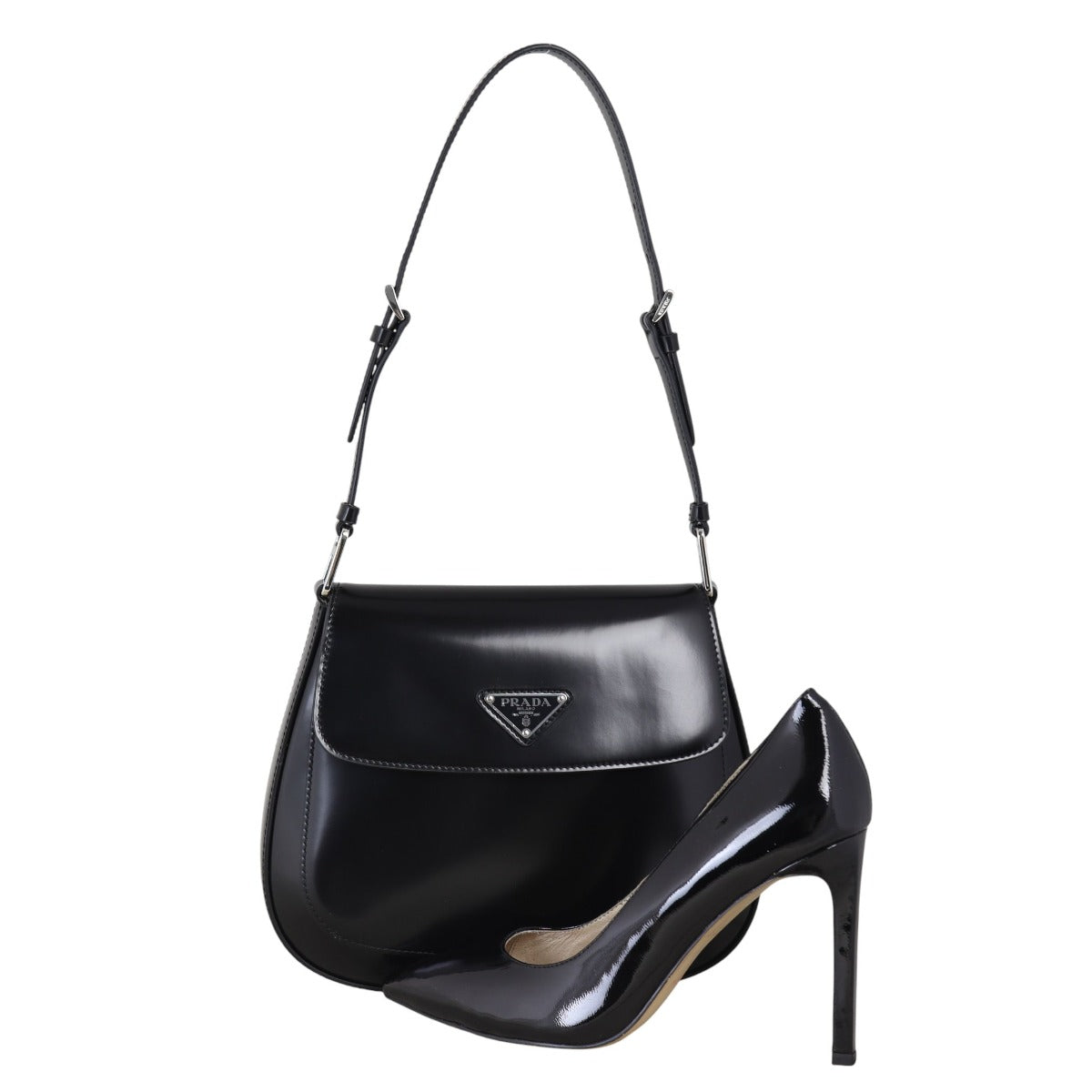 Prada Cleo Shoulder Bag Brushed Leather