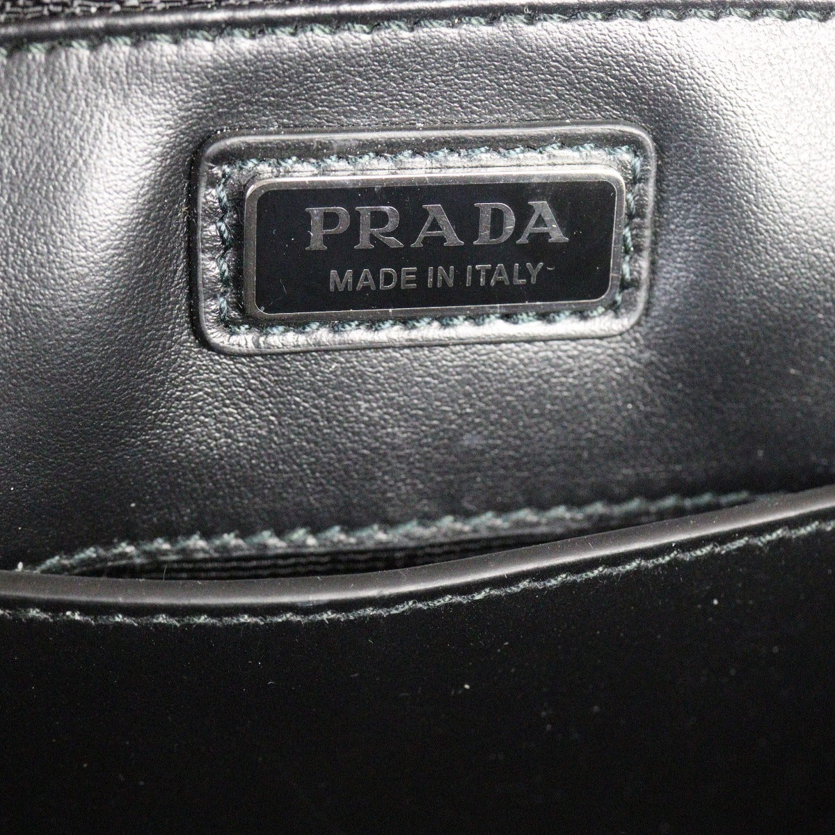 Prada Brushed Leather Brique Bag