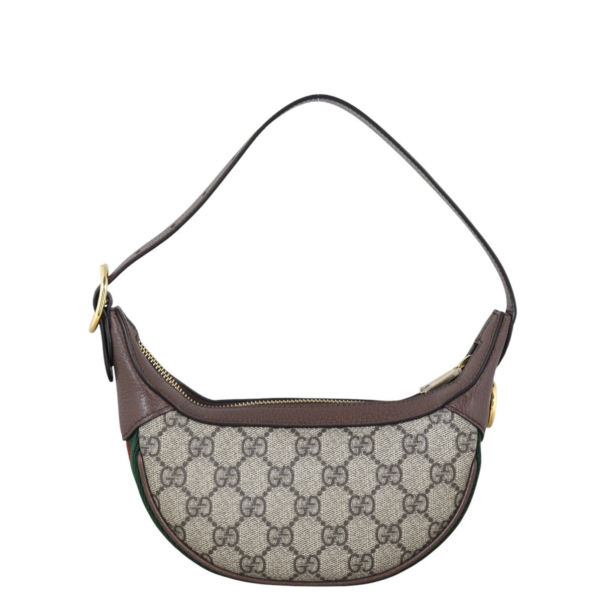 Gucci Ophidia GG Supreme Mini Crescent Shoulder Bag