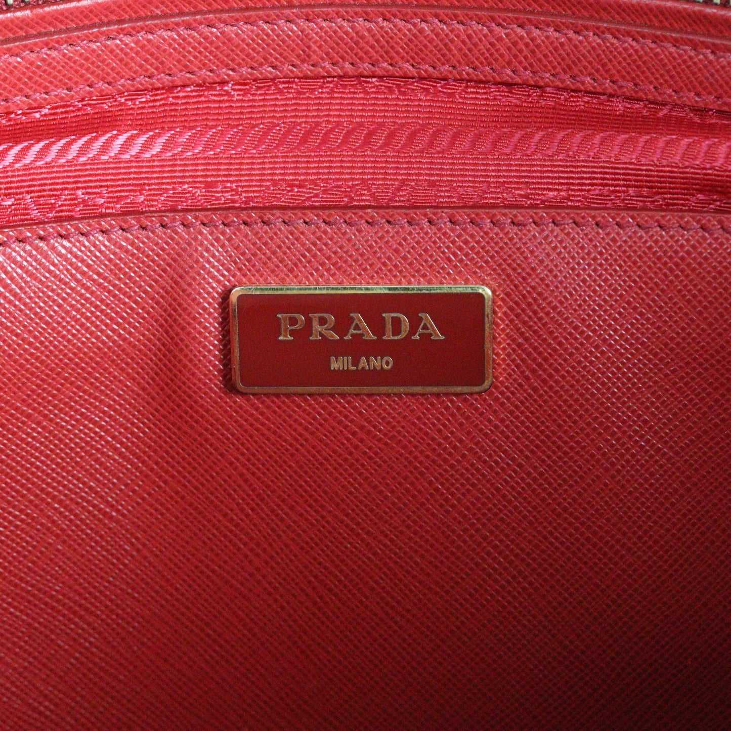Prada Saffiano Lux Galleria Double Zip Tote Medium