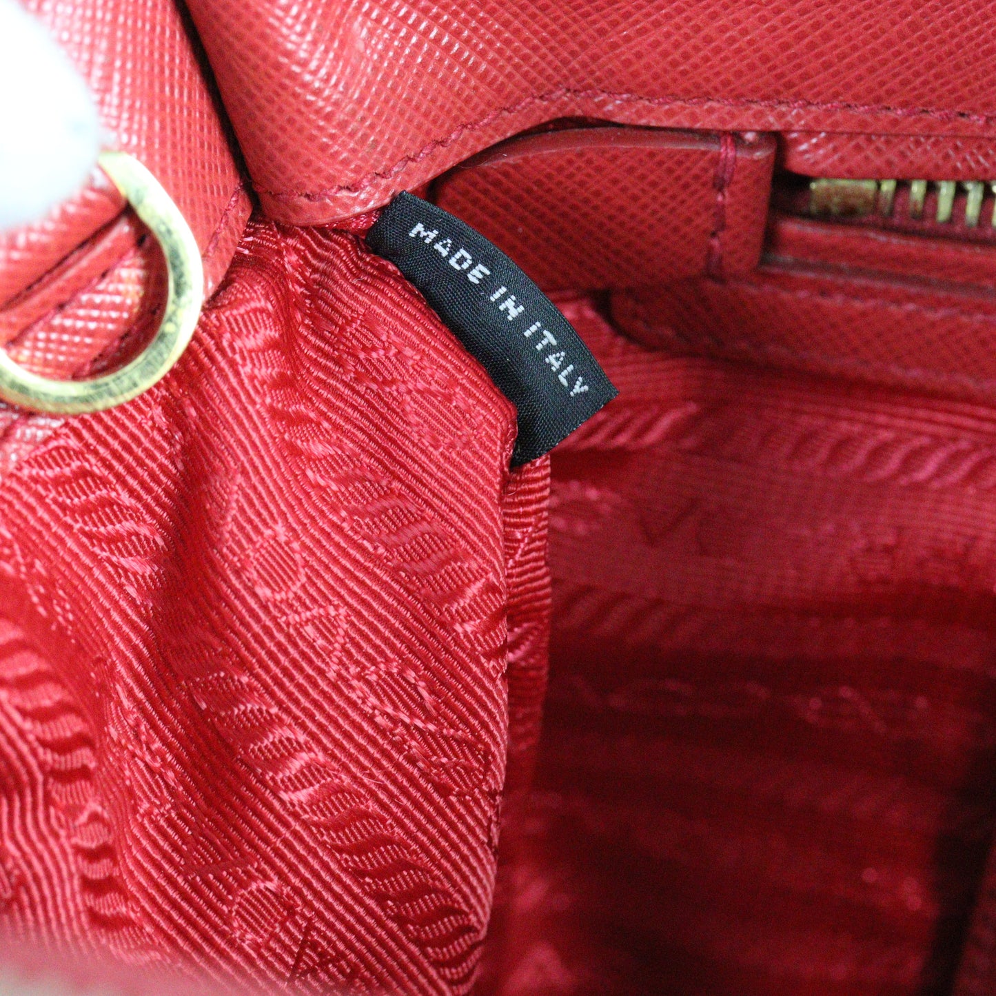 Prada Saffiano Lux Galleria Double Zip Tote Medium