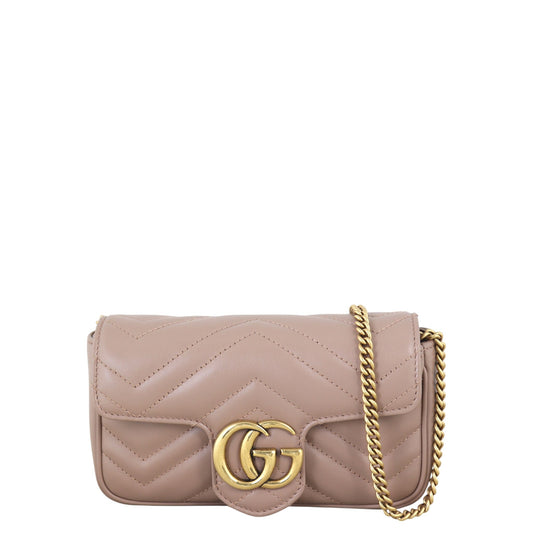 Gucci GG Marmont Matelasse Super Mini Shoulder Bag
