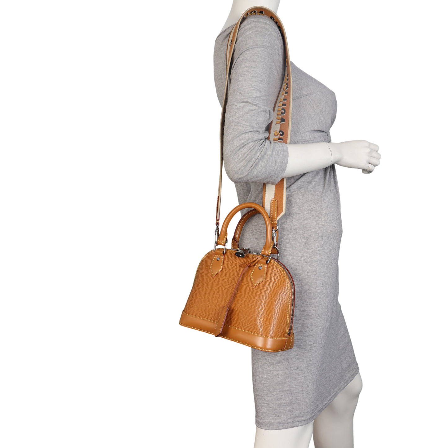 Louis Vuitton Alma BB Epi with Embroidered Strap