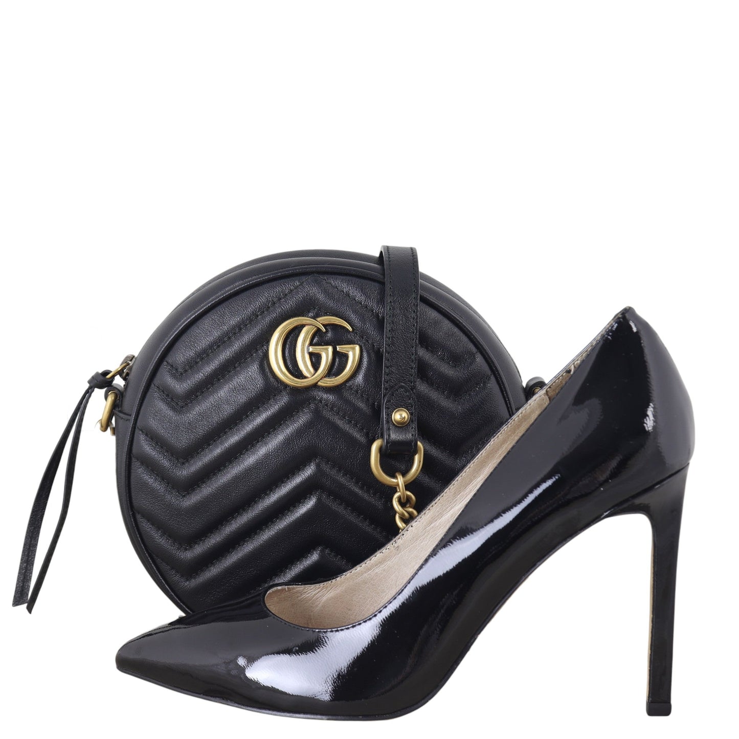 Gucci GG Marmont Round Chain Shoulder Bag