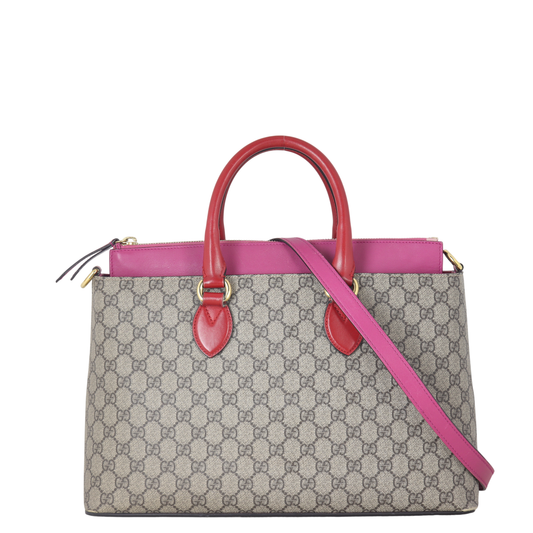 Gucci GG Supreme Linea A Zip Tote