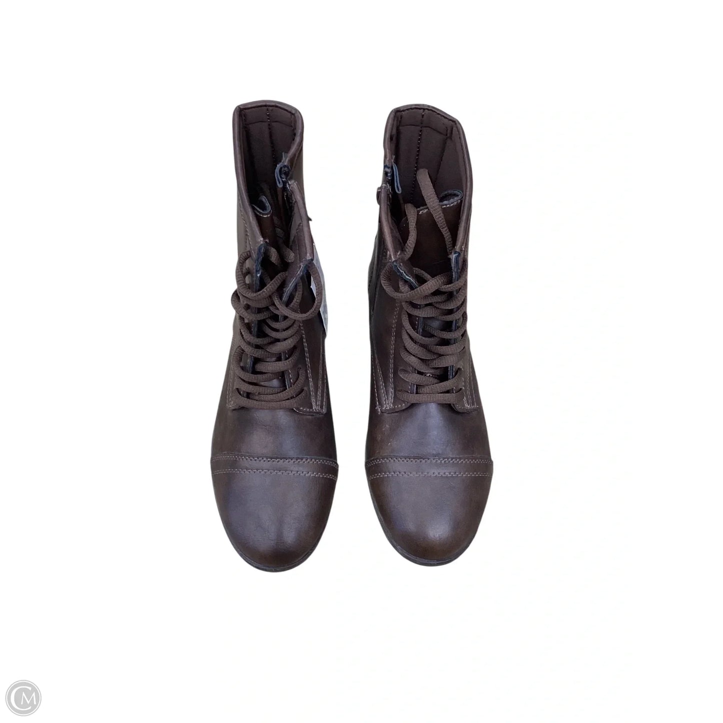 Boots Ankle Flats By Clothes Mentor In Brown, Size: 6