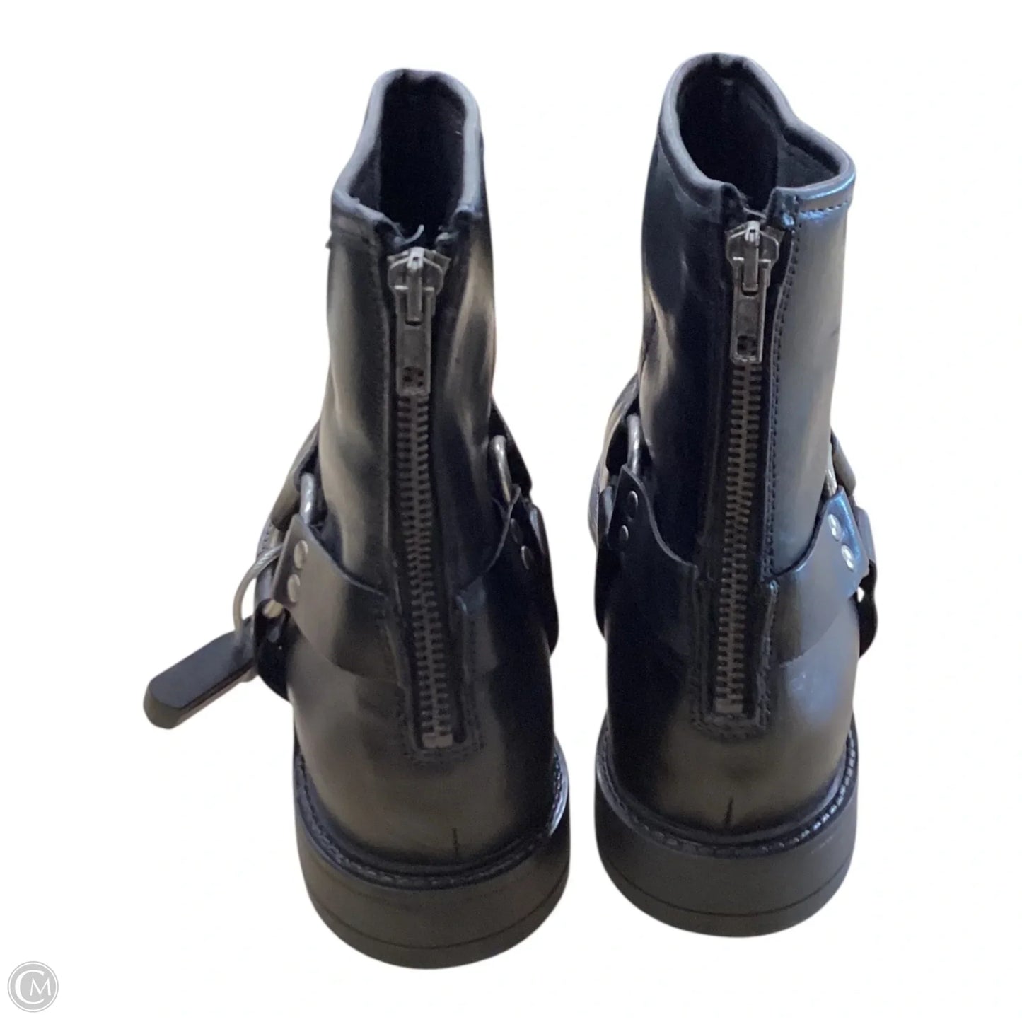 Boots Ankle Flats By Clothes Mentor In Black, Size: 9