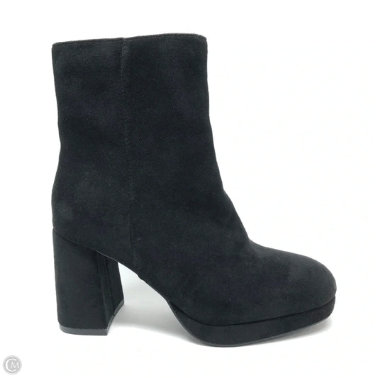 Boots Ankle Heels By Clothes Mentor In Black, Size: 8