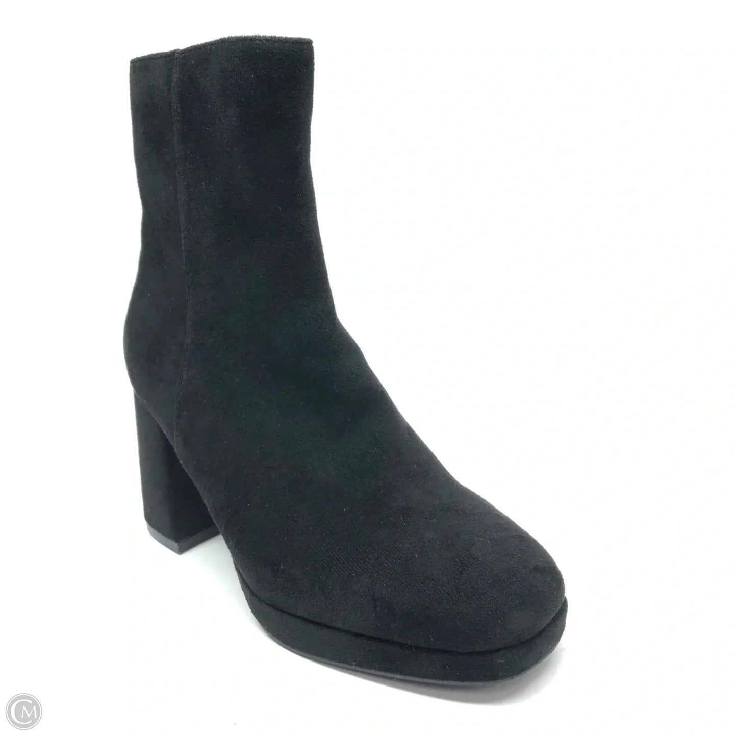 Boots Ankle Heels By Clothes Mentor In Black, Size: 8