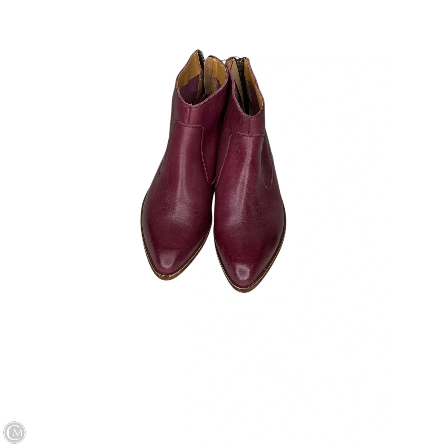 Boots Ankle Flats By Clothes Mentor In Purple, Size: 7.5