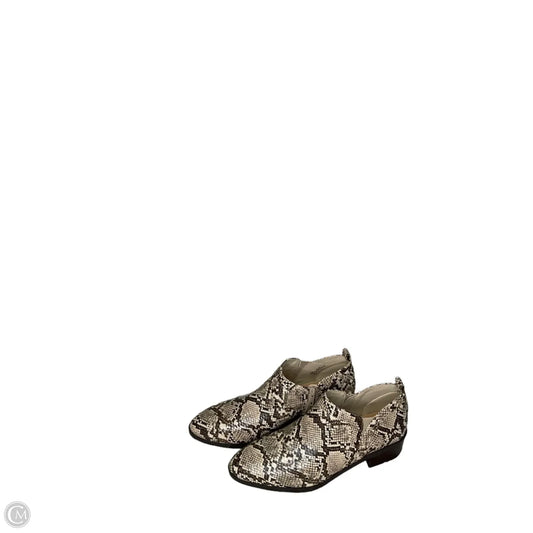 Boots Ankle Flats By Clothes Mentor In Snakeskin Print, Size: 9.5