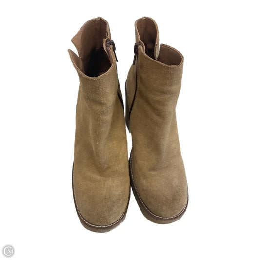 Boots Ankle Heels By Clothes Mentor In Brown, Size: 9