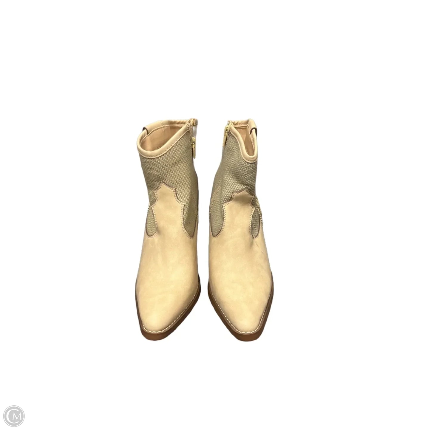 Boots Ankle Heels By Clothes Mentor In Brown, Size: 8