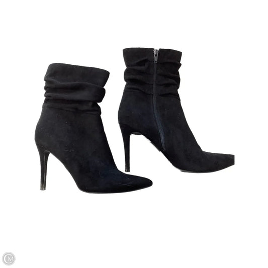 Boots Ankle Heels By Clothes Mentor In Black, Size: 9