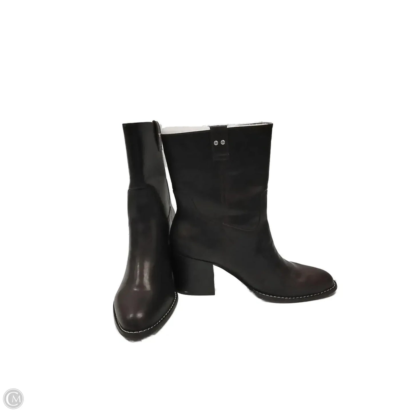 Boots Ankle Heels By Clothes Mentor In Brown, Size: 10