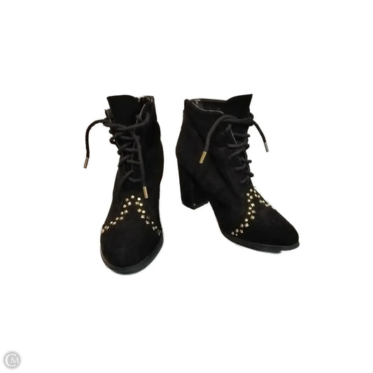 Boots Ankle Heels By Clothes Mentor In Black, Size: 6