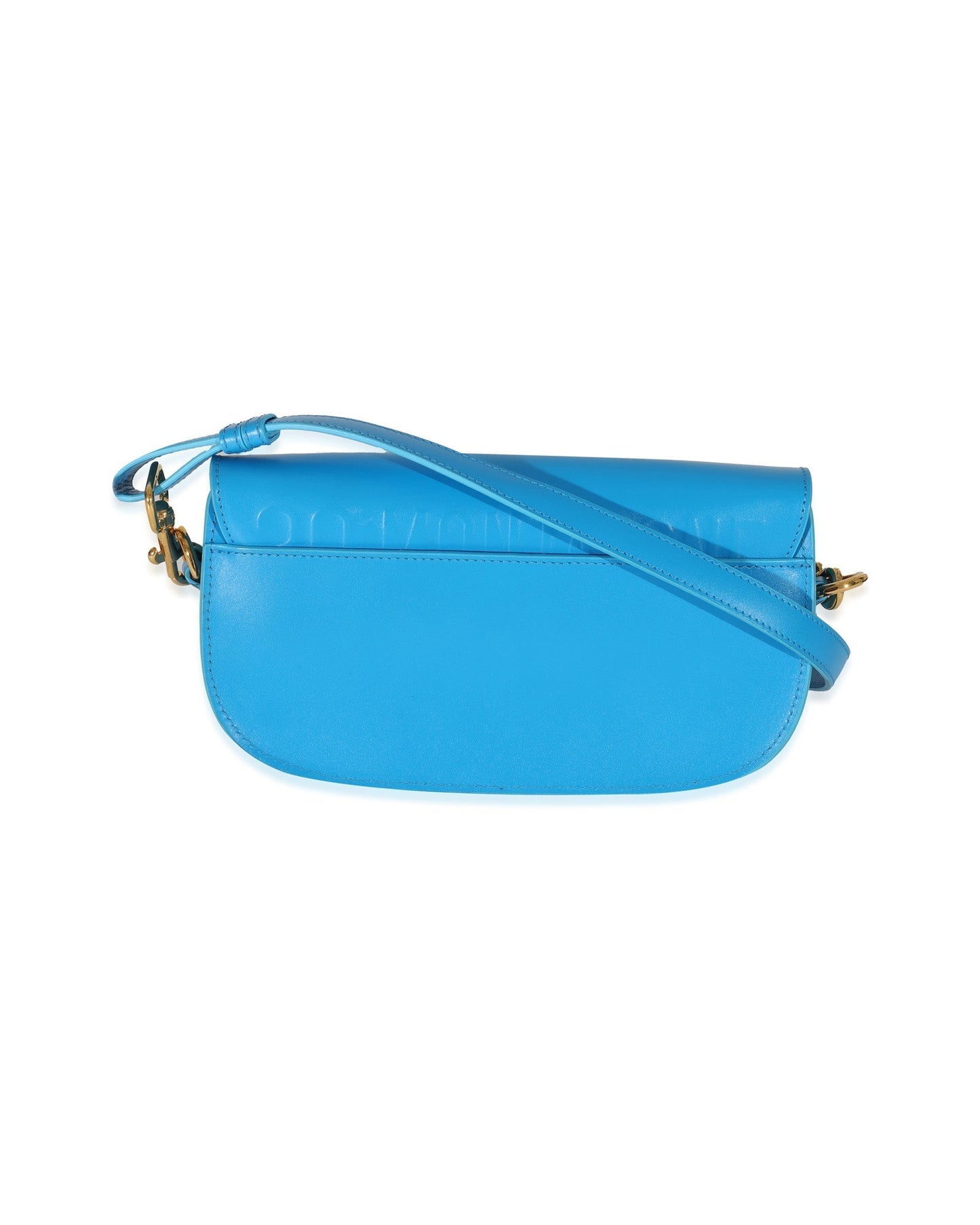 Christian Dior Blue Leather Bobby East West Horizon Bag