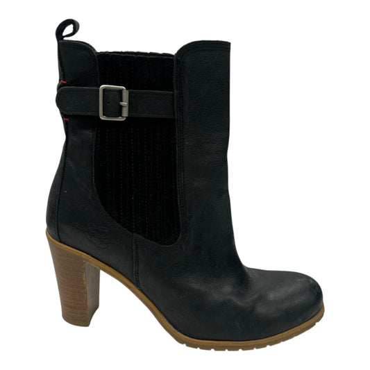 Boots Ankle Heels By Clothes Mentor In Black, Size:9