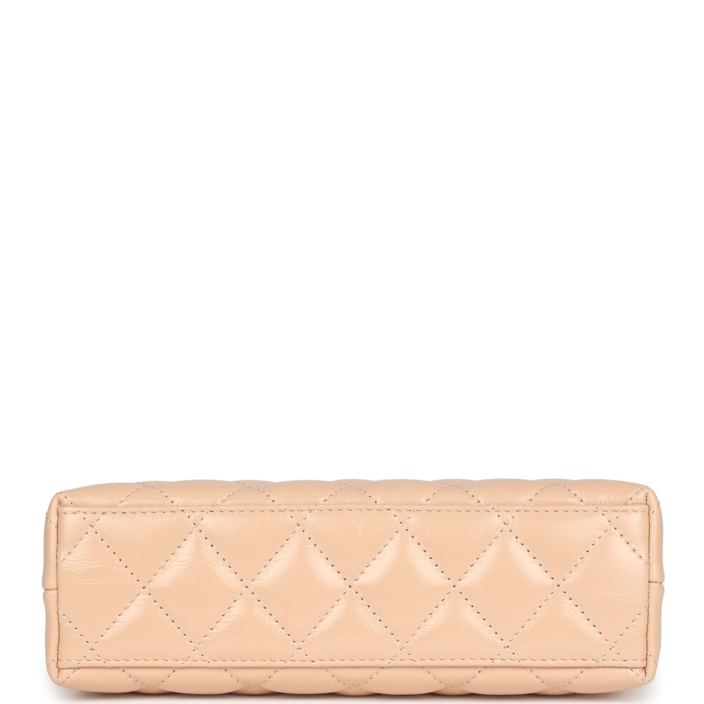 Chanel Small Kelly Shopper Beige Shiny Aged Calfskin Brushed Gold Hardware