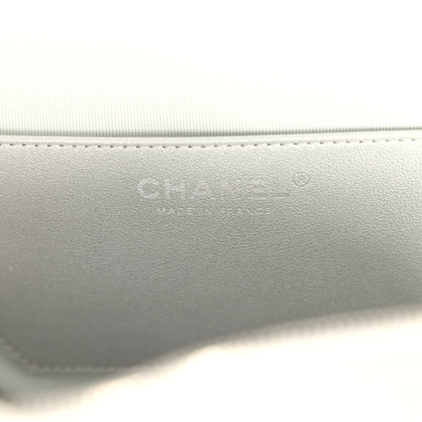 Chanel CC In Love Large Heart Bag with Chain Silver Metallic Lambskin Silver Hardware