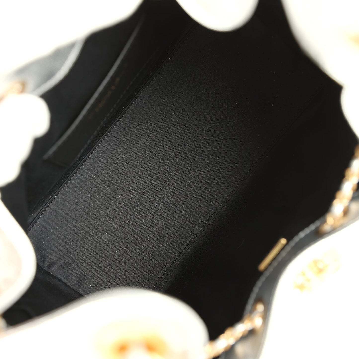 Chanel Small 25 Hobo Bag Metallic Silver Caviar Antique Gold Hardware