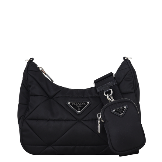 Prada Re-Nylon Patchwork Tessuto Padded Shoulder Bag