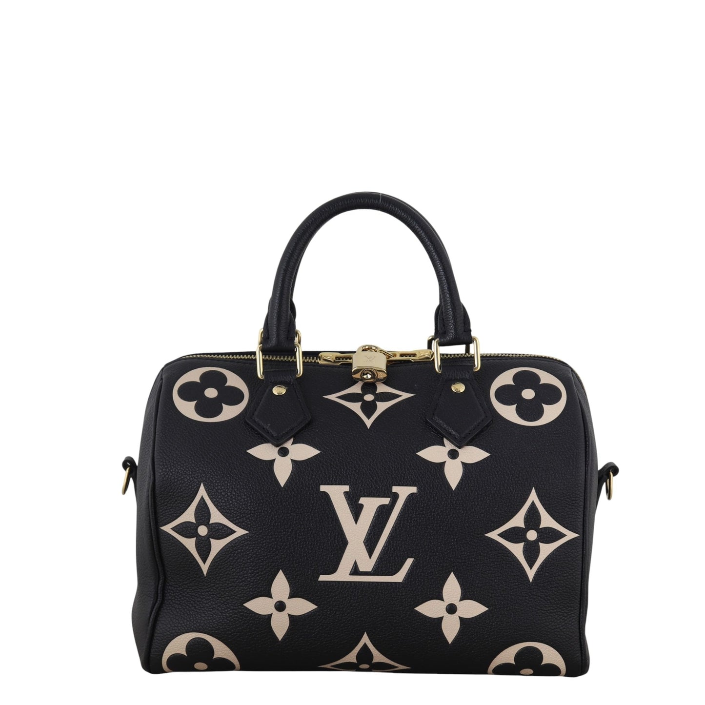 Louis Vuitton Speedy 25 Bandouliere Monogram Empreinte Giant Bicolour