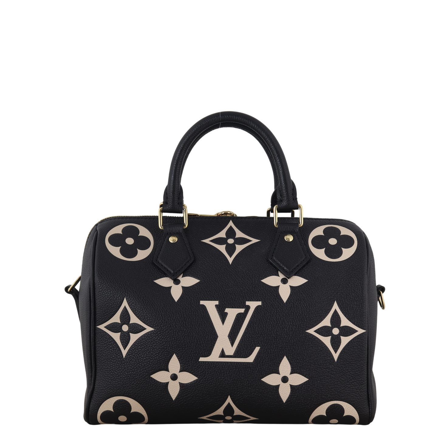 Louis Vuitton Speedy 25 Bandouliere Monogram Empreinte Giant Bicolour