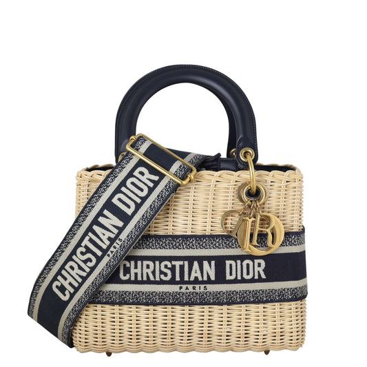 Dior Lady Dior Wicker Oblique Medium