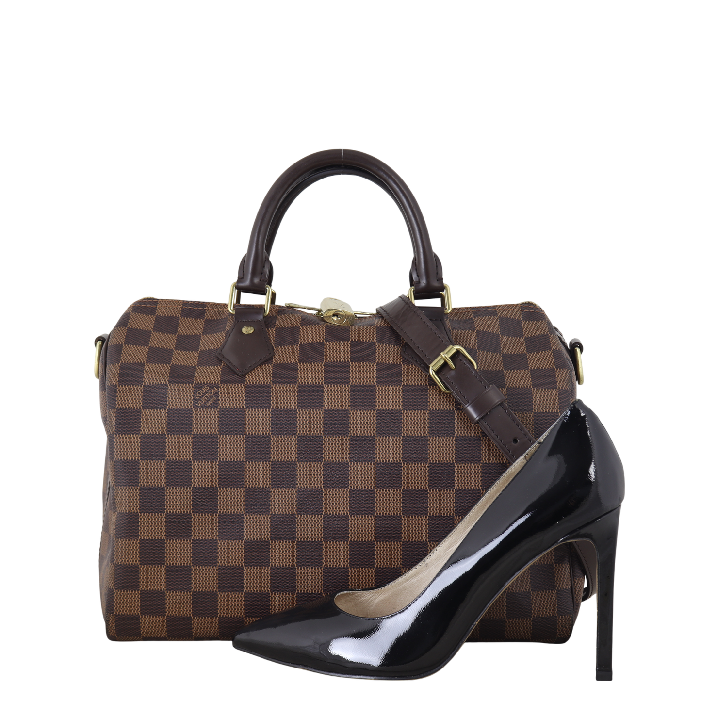 Louis Vuitton Speedy 30 Bandouliere Damier Ebene