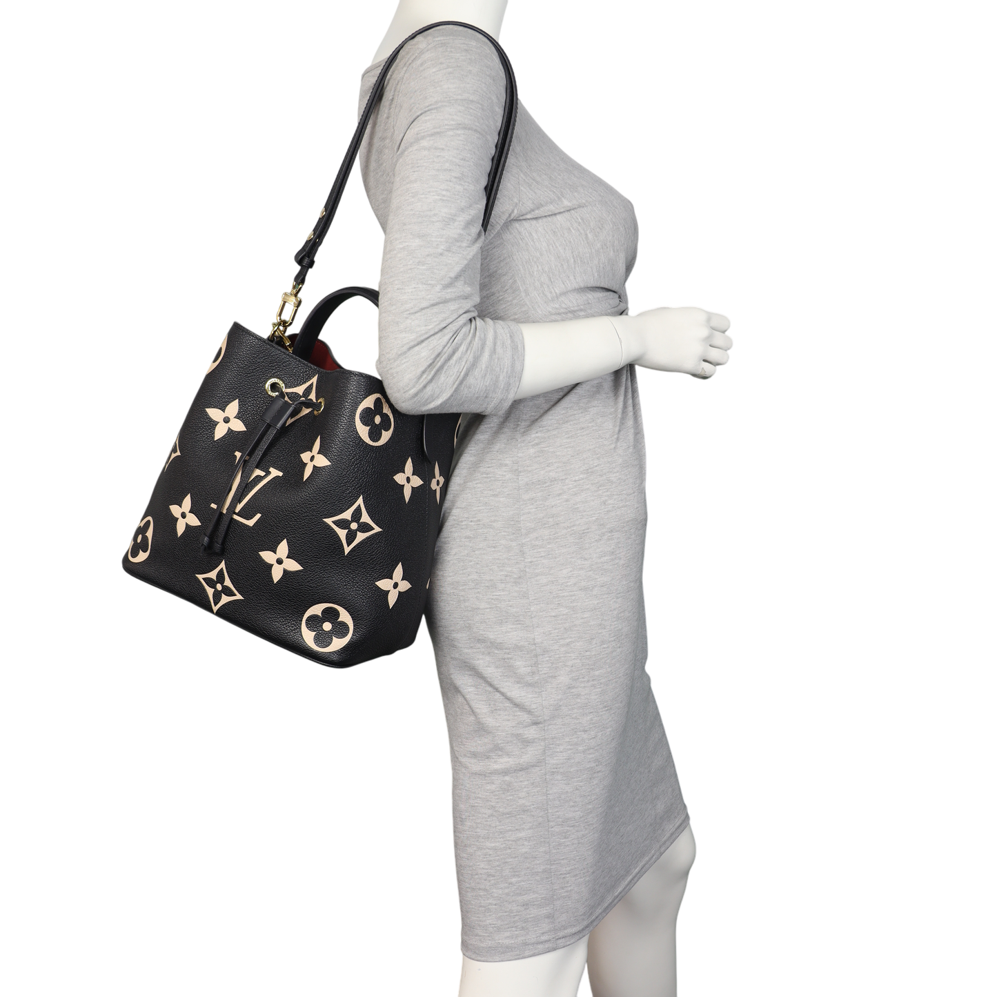 Louis Vuitton NeoNoe MM Monogram Empreinte Giant Bicolour