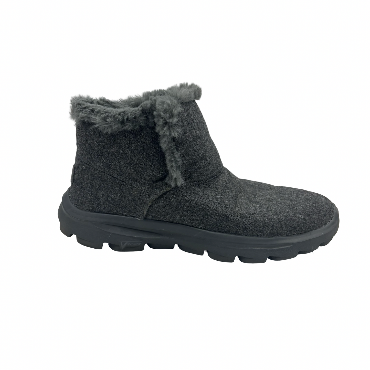 Boots Ankle Flats By Skechers In Grey, Size:8.5