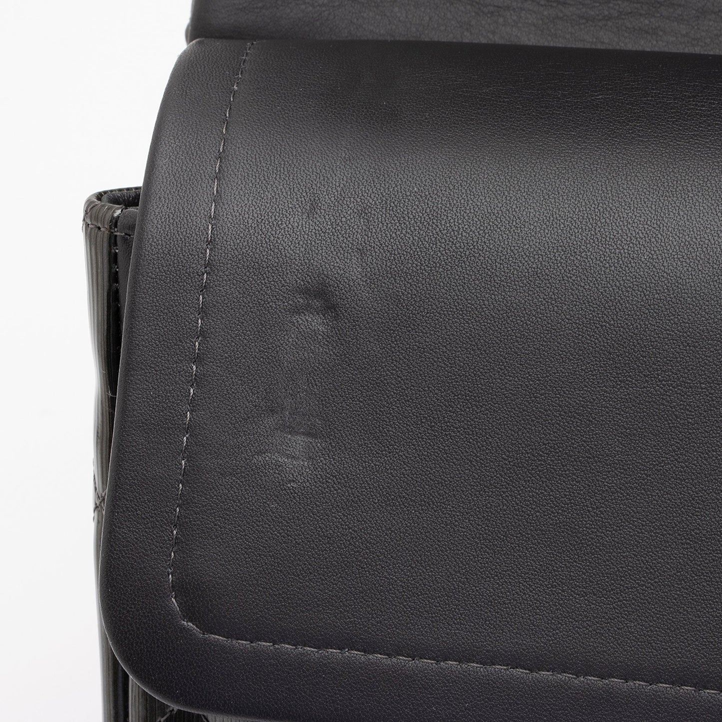 Chanel Patent Leather Stripe Classic Jumbo Double Flap Bag (SHF-xHciHb)