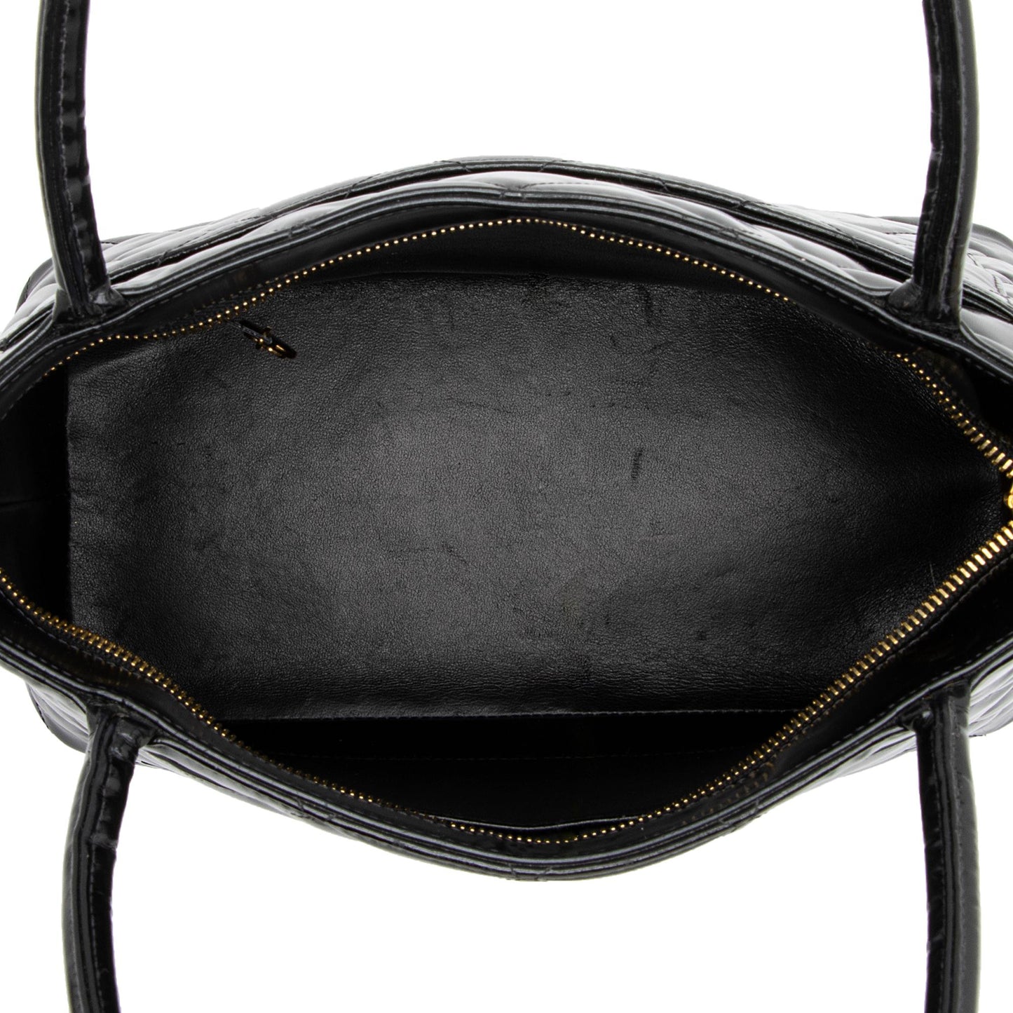 Chanel Vintage Patent Leather Medallion Tote (SHF-vDFKr8)