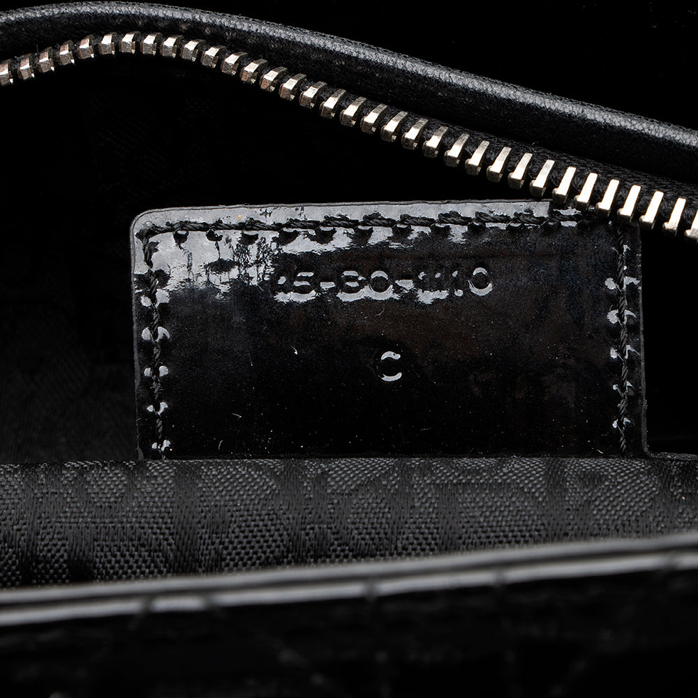 Dior Patent Leather Lady Dior Large Tote (SHF-17675)