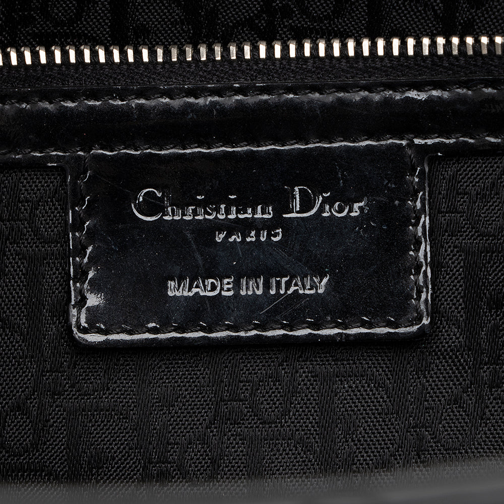 Dior Patent Leather Lady Dior Large Tote (SHF-17675)